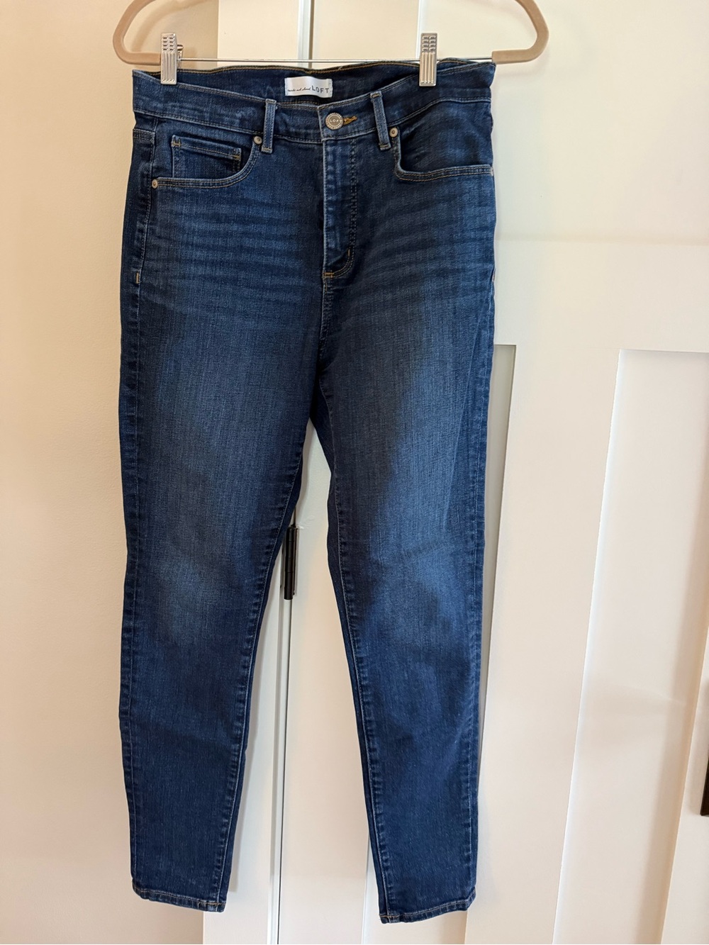 LOFT Dark Rinse Skinny Jeans High Waist size 8/29